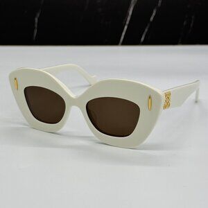 NEW LOEWE LW40127I 25E WOMEN SUNGLASSES WHITE LOEWE EYEWEAR